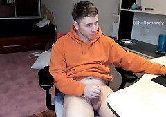 Man Boy Witnesses Pornography and Wanking Uncircumcised Molten Beef whistle