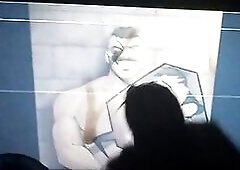 Femboy cumming on kano's face