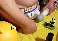 Adorable night with a magic wand and a muscle hunk