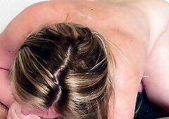 Chubby Amateur MILF Gets a Mouthful of Cum