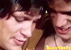 Horny roommates Kip and Lee started cock fighting then cock sucking