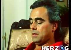 Fine busty hot German woman rides on a dick and finishes with blowjob