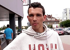 Prague dude fucked in a POV gay amateur porno movie