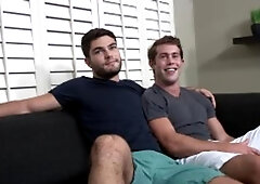 SeanCody: Bareback slamming hard together with athletic german jock Scott beside tanned Tanner