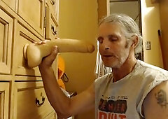 Gay dildo play, homosexual, gay anal dildo