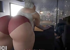 A curvy mother I'd like to fuck waits for nightfall so this babe can have sex with her youthful lover - CG Manga - OCICI