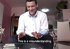 DebtDandy.com - Young girlfriend hard butt fucking scene