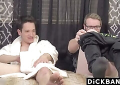 Jake Karhoff teams up with hunky Caesar for some milking fun