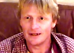 Mature gay loves to feel cock on his lips and down this throat