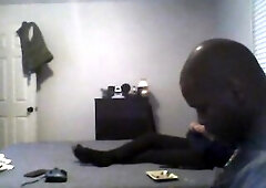 hidden camera..Dude dike taking bbc. that babe lost a wager.