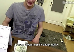 youthfull Czech mate takes off and acquires nailed