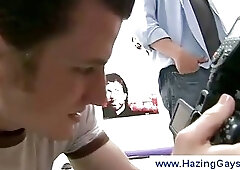 College students making a gay porn