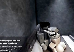 [ROBLOX] Cute femboy bunny likes getting warm loads inside