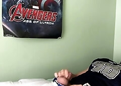 Watch Teen Jock Cum in Football Gear