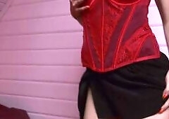 Destroy balloons and fuck with them, high heels, striptease 4 K Kira Loster