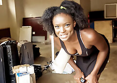 Sexy Ebony Real Estate Agent  Into Rough Sex