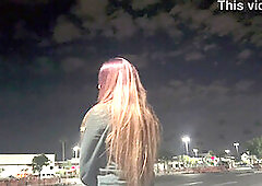 Italian Milf Artemisia Love Outdoor Smoking Fetish Late at night in Los Angeles Long hair Fetish