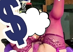 cute shemale lingerie fucking anal dildo