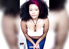 Plump Black Lalin girl Can’t Stop Farting