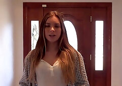 Summer Brooks shows the landlord how much she wants the house