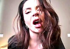 Lick his cum from my pussy, cucky!