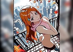 Hot in nature's garb female models AI manga stylized in CG