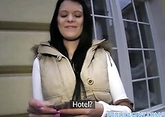 PublicAgent HD Beautiful brunette fucking in hotel room