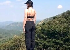 my superlatively good ally interrupted my hike and drove me to drain his nuts in the mountains - little arden