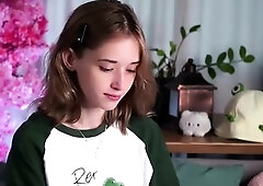 Curly Blonde Teen Records Solo Dildo Masturbation More at