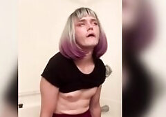 Sissy Cums on BBC Vibrator