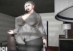 A curvy, aged mother I'd like to fuck receives muff diving from her youthful lover at night - CG Anime - OCICI