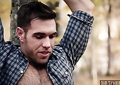 Muscle gay anal sex with facial