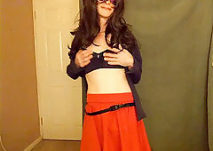 Paula's ebony fucktoy and arms free cummin'