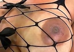 Amazingly hot and hung shemale Lauany Biencontty jerks off solo