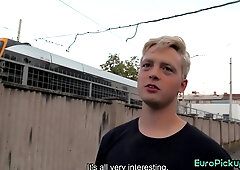 Pulled out a straight college girl sucking cock