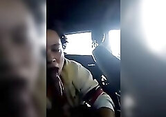 Oops, caught during the time that giving oral job in the car