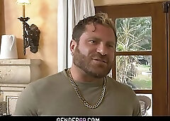 Latina shemale bimbo Itzel Saenz gets her tight ass banged doggystyle by a stranger