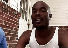 Mason can't get enough of this chocolate dick