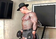 Muscle Bodystocking And Boots