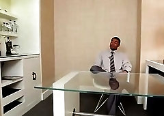 Curvy blonde t-girl Sarina Valentina goes crazy on the BBC