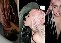 Night Naked Walk, Licking Toilet And Outdoor Fetishes