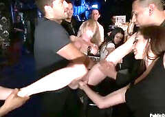 Penny Pax has lengthy dreamed of being bound up and disgraced in public. Tonight is her large night!! We bind her hands behind her back and attach the
