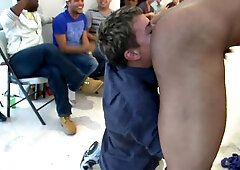 Watch this insatiable stripper take a massive hard-on like a champ