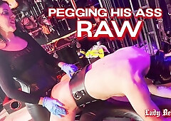 Pegging His Ass Raw - Lady Bellatrix Thrusts Her Strap-on In Slave In Dungeon (teaser)