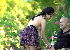 Freedom of Love Thomas Stone, brunette Alyssa Bounty - erotic outdoor anal hardcore