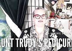 Ticklish t-girl gets Pedicure from Sadist Aunt TEASER