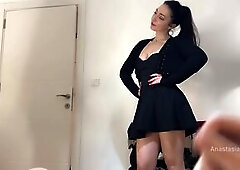  My caught and joined us when I was trying my outfits and this chab was stroking watching.