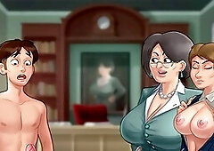 Stepmom brings the heat in summertime saga animated scene