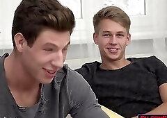 Twinks celebrate their second year anniversary with anal sex