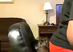 Smothered under master's ass